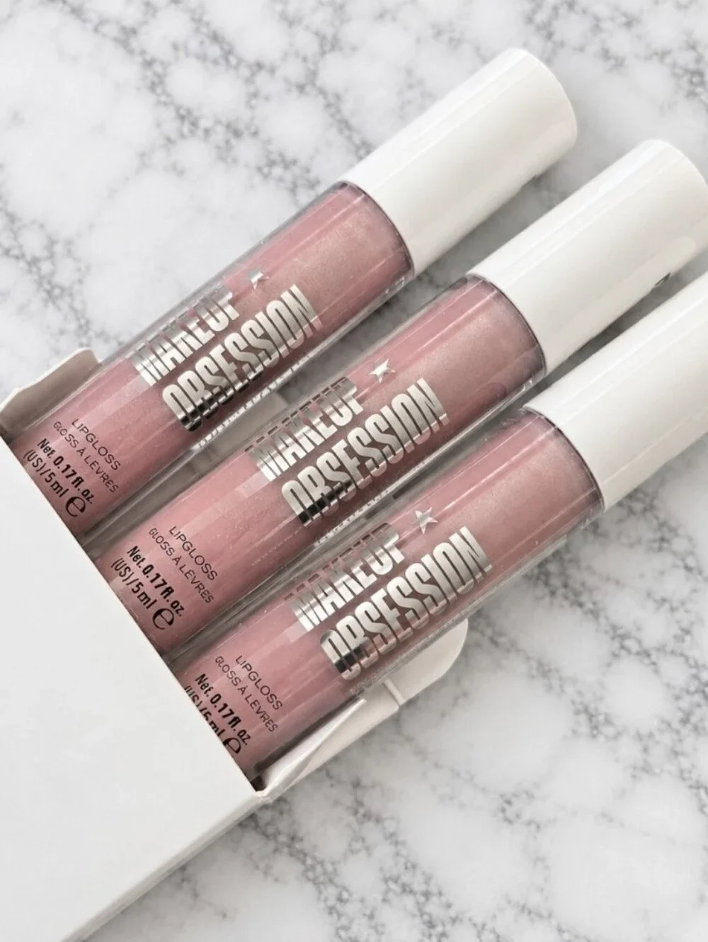 3 tubes Makeup Obsession SOULMATE Lipgloss .17 oz each NIB & SEALED!
